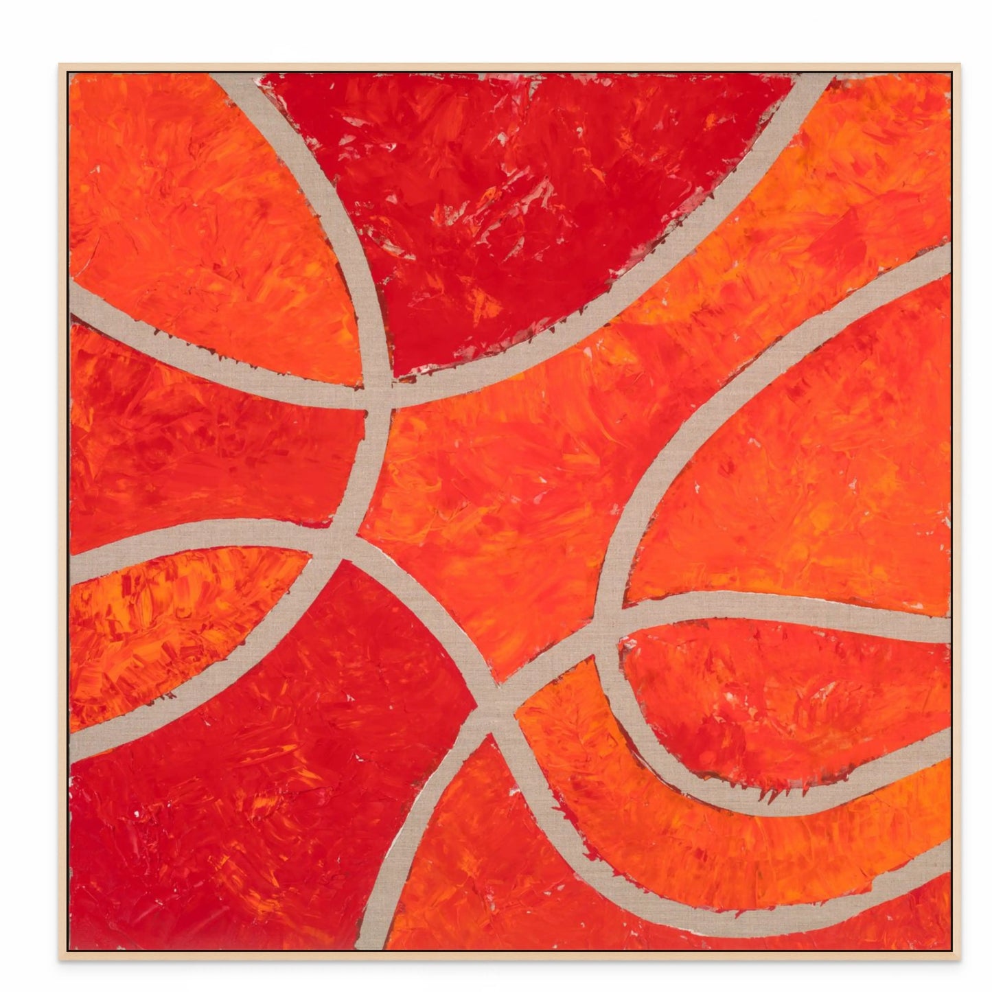 AT THE CROSSROADS III (L) with Natural Maple Floating Frame