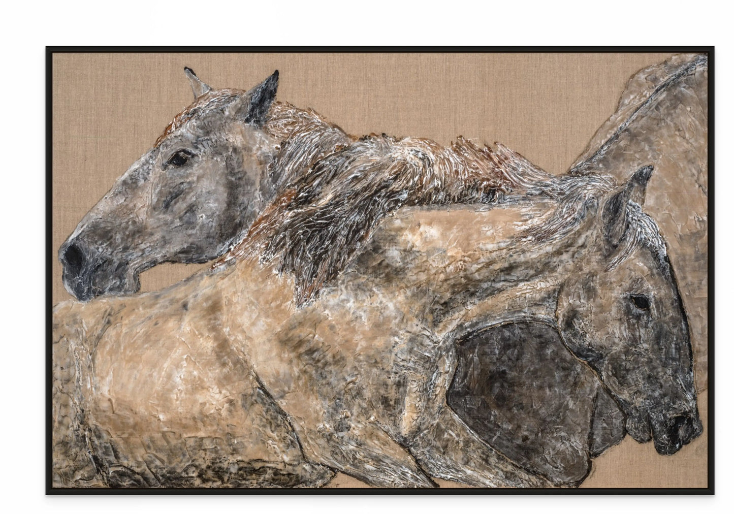 BEST FRIENDS with Natural Maple Floating Frame