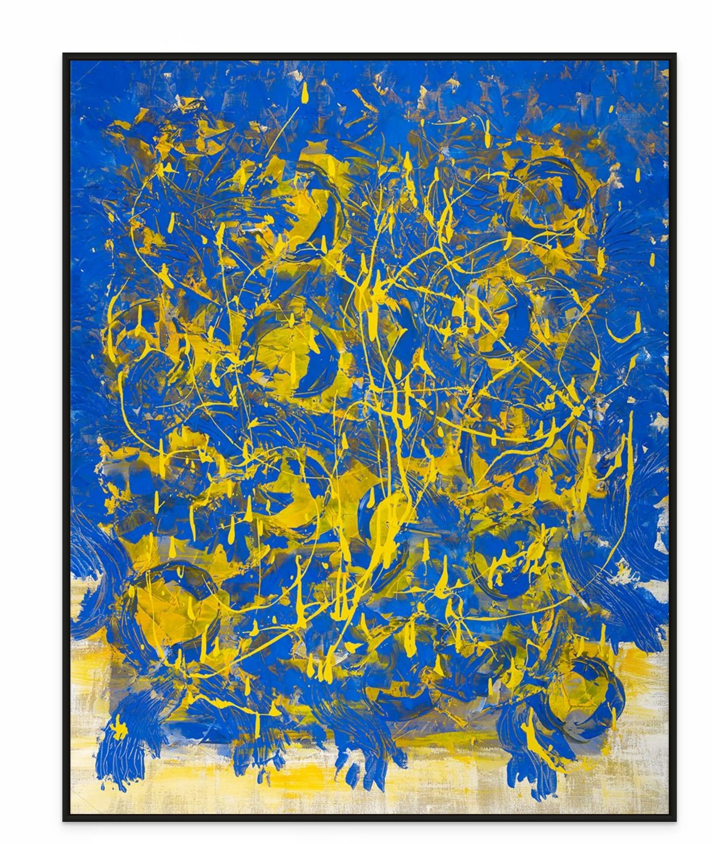 DANCING THROUGH THE POOL OF JOY with Black Oak Floating Frame