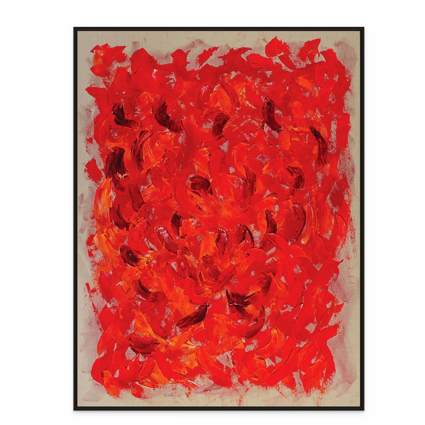 JOYOUS ANTICIPATION with Black Oak Floating Frame