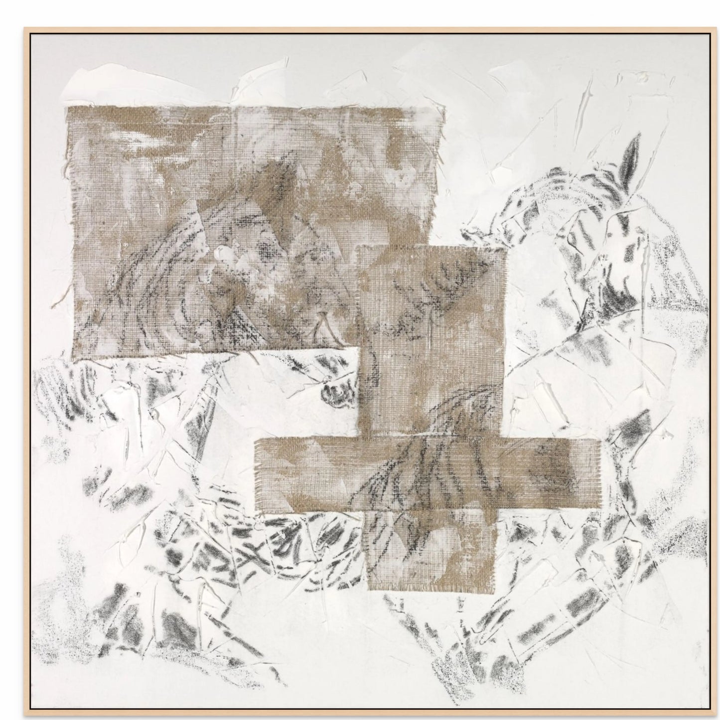 RUNNING HERD II - with Natural Maple Floating Frame