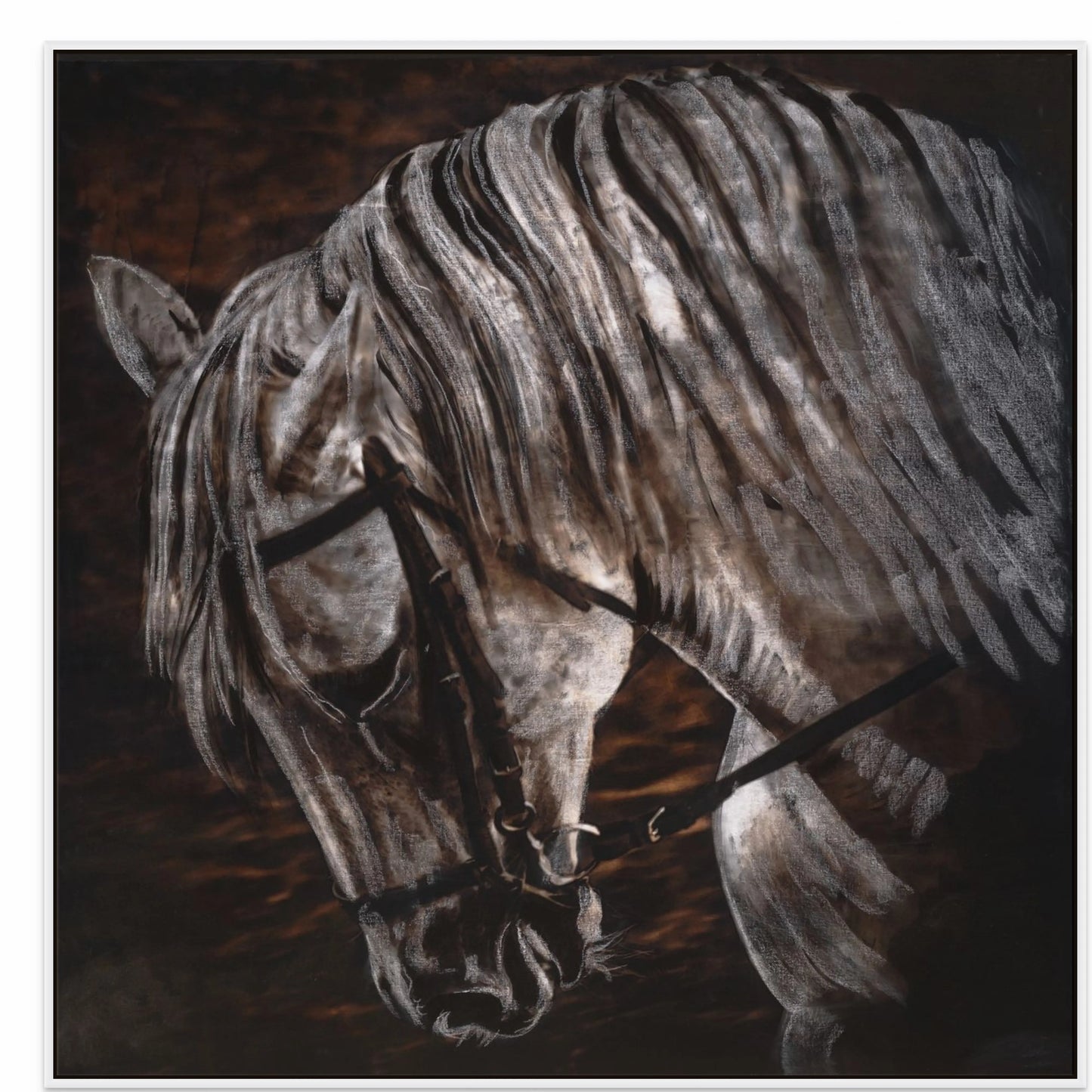 STAND STRONG with White Maple Floating Frame