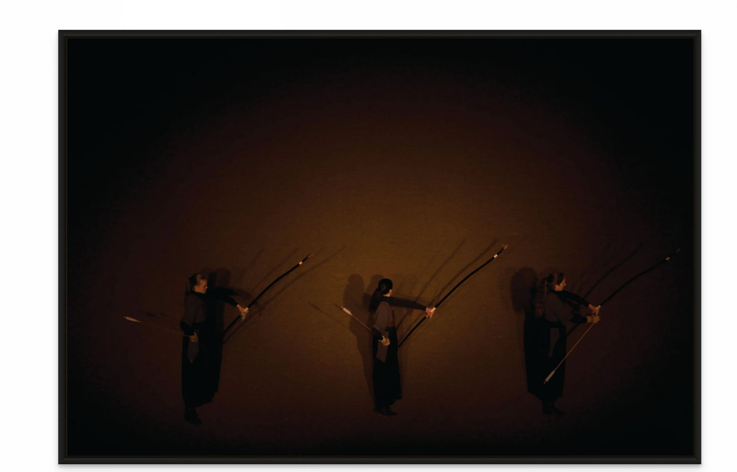 3 ARCHERS I with Black Oak Floating Frame