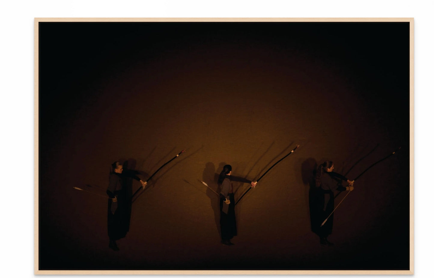 3 ARCHERS I with Natural Maple Floating Frame