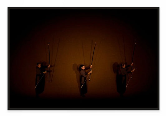 3 ARCHERS II with Black Oak Floating Frame