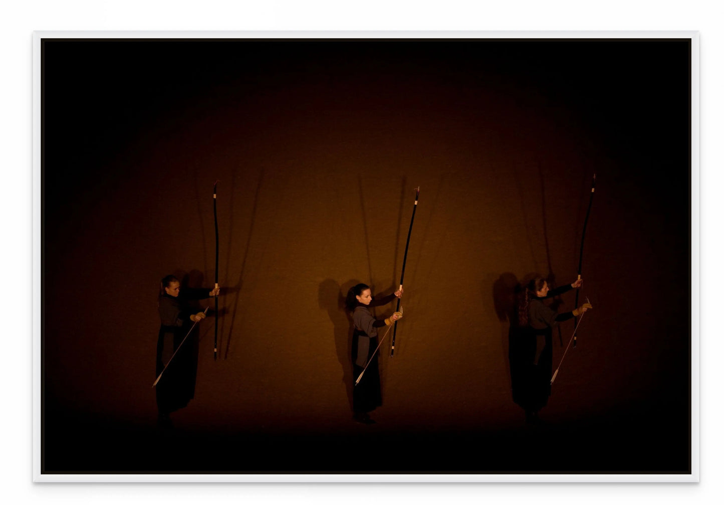 3 ARCHERS II with White Maple Floating Frame