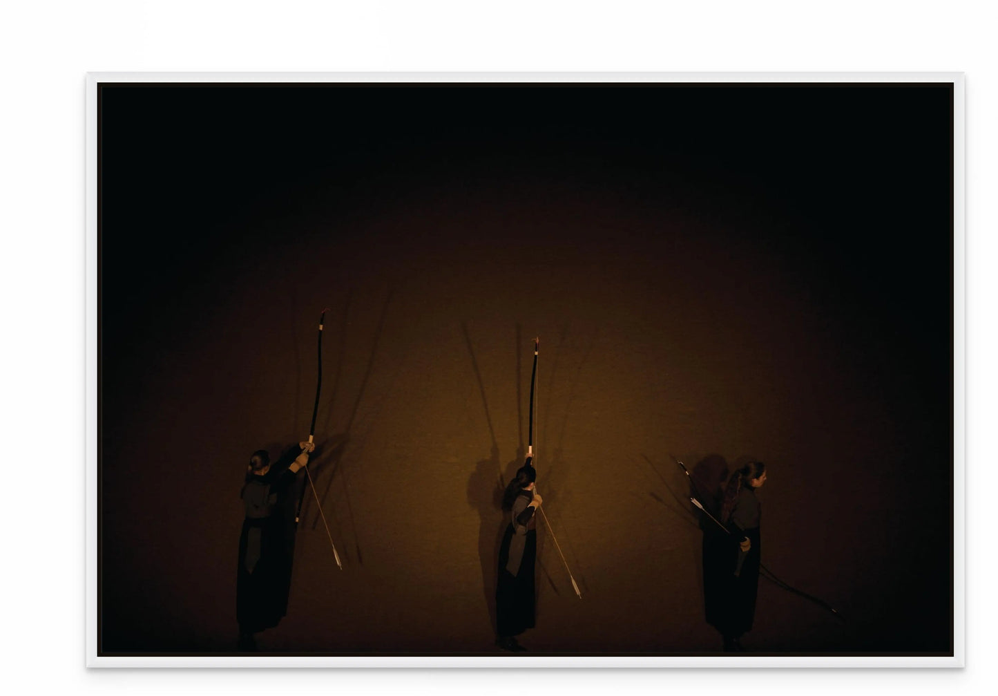 3 ARCHERS III with White Maple Floating Frame