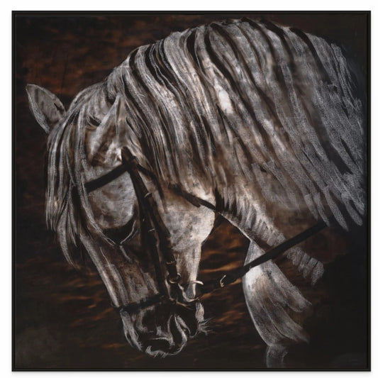 STAND STRONG with Black Oak Floating Frame