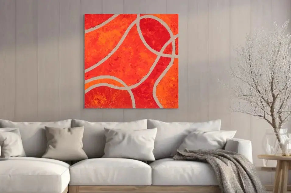 AT THE CROSSROADS III (C) in a Lounge Room Mockup