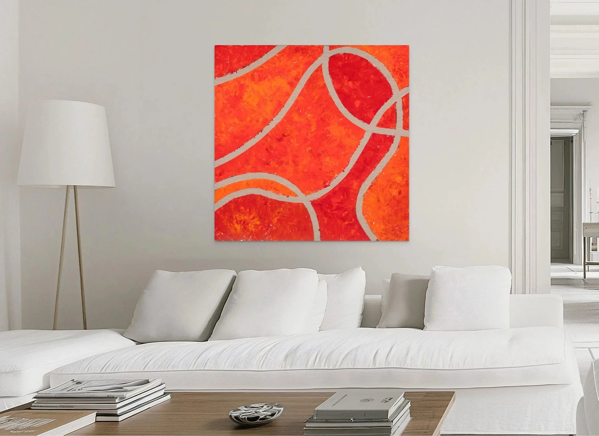 AT THE CROSSROADS III (C) in a White Room Mockup
