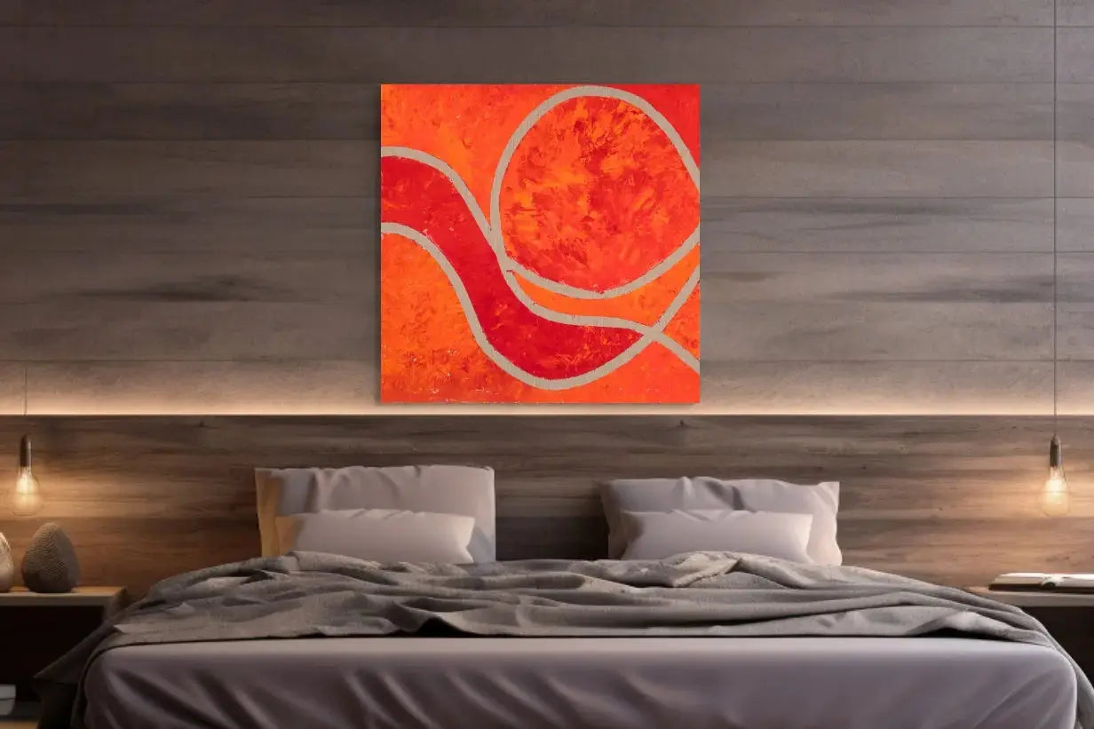 AT THE CROSSROADS III (R) in a Bedroom Mockup