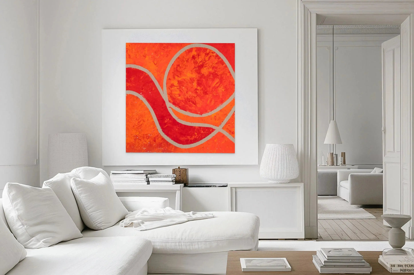 AT THE CROSSROADS III (R) in a White Room Mockup