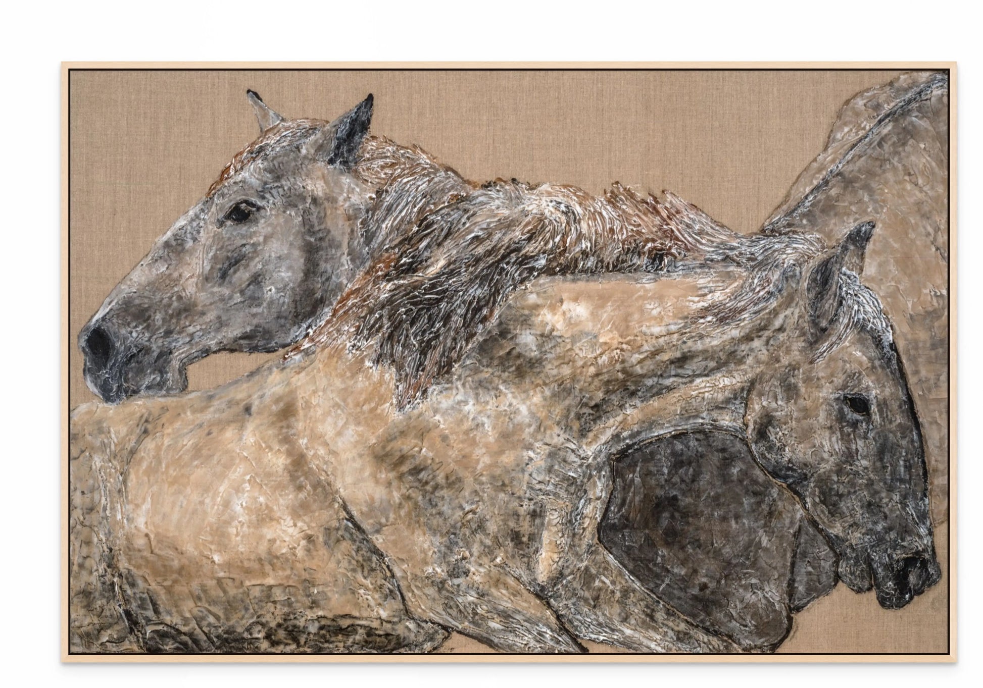 BEST FRIENDS with Natural Maple Floating Frame