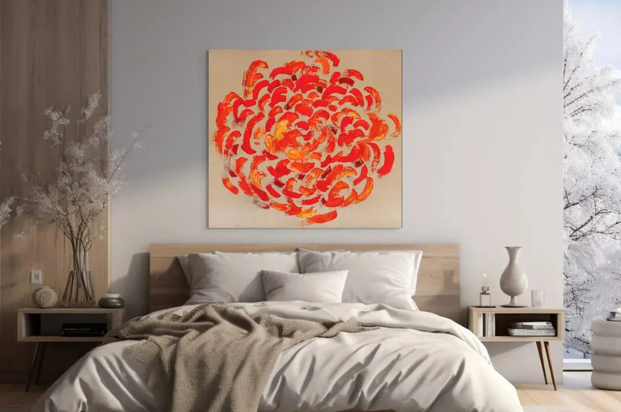 BLOOMING ENERGY in a Bedroom Mockup