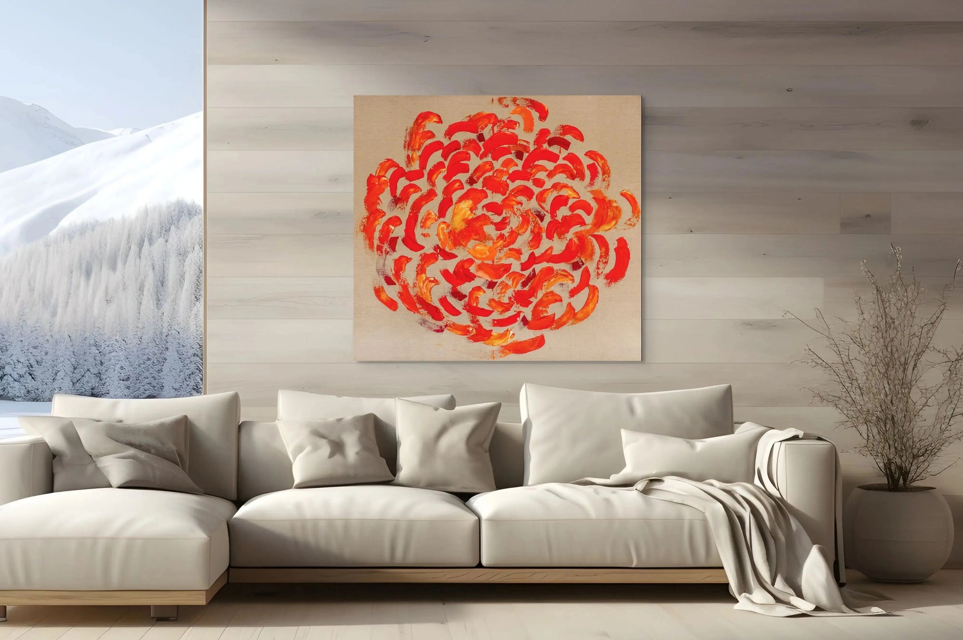 BLOOMING ENERGY in a Lounge Room Mockup