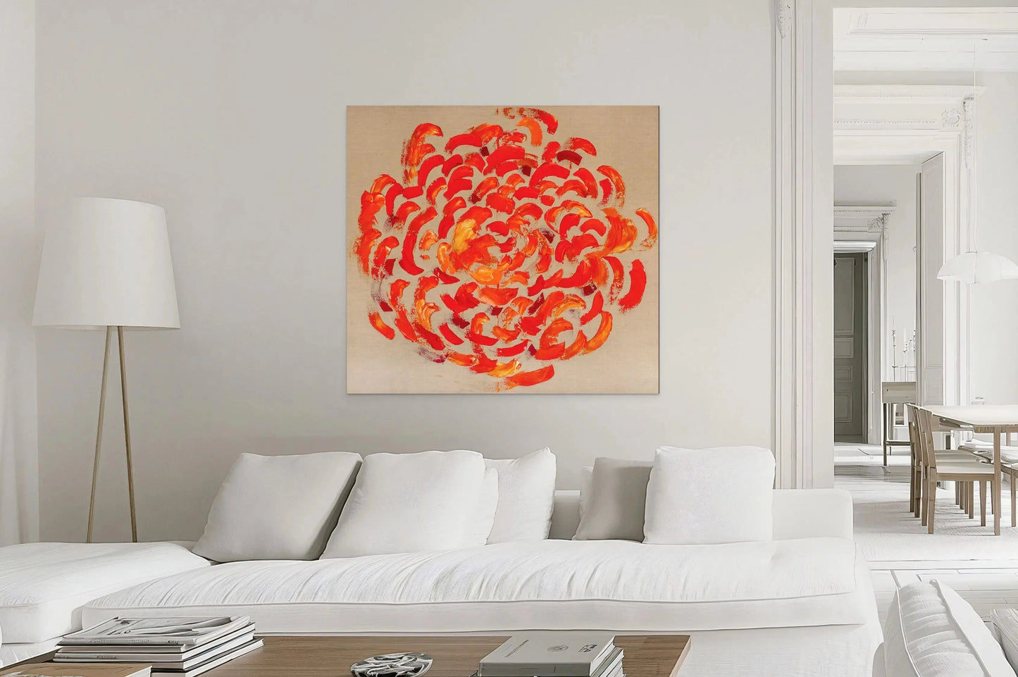 BLOOMING ENERGY in a White Room Mockup