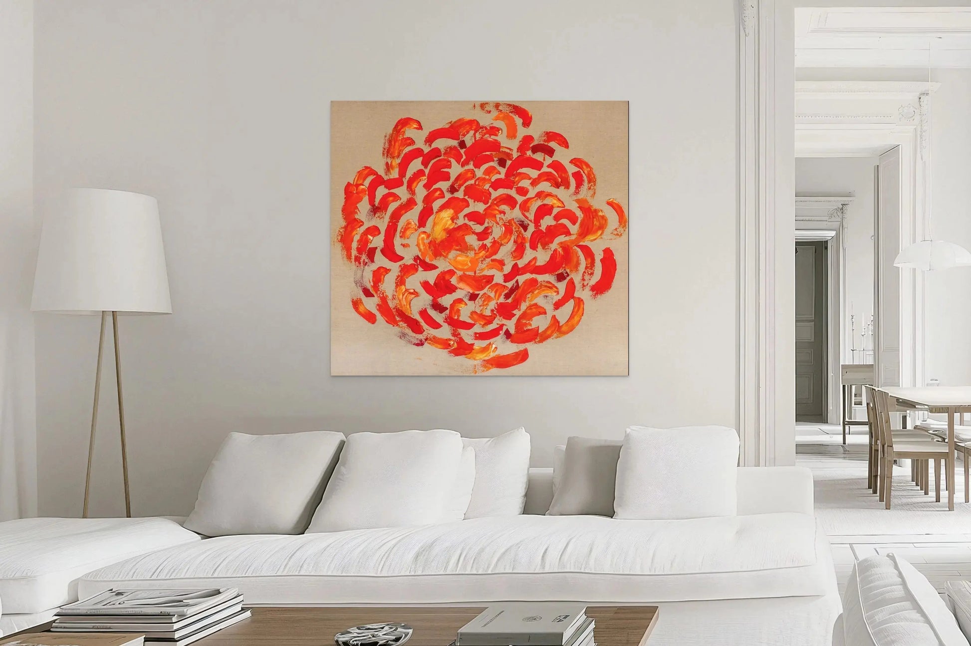 BLOOMING ENERGY in a White Room Mockup