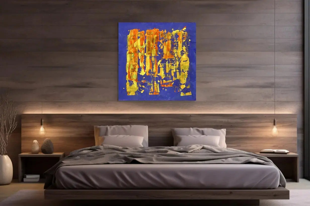 CALM JOY in a Bedroom Mockup