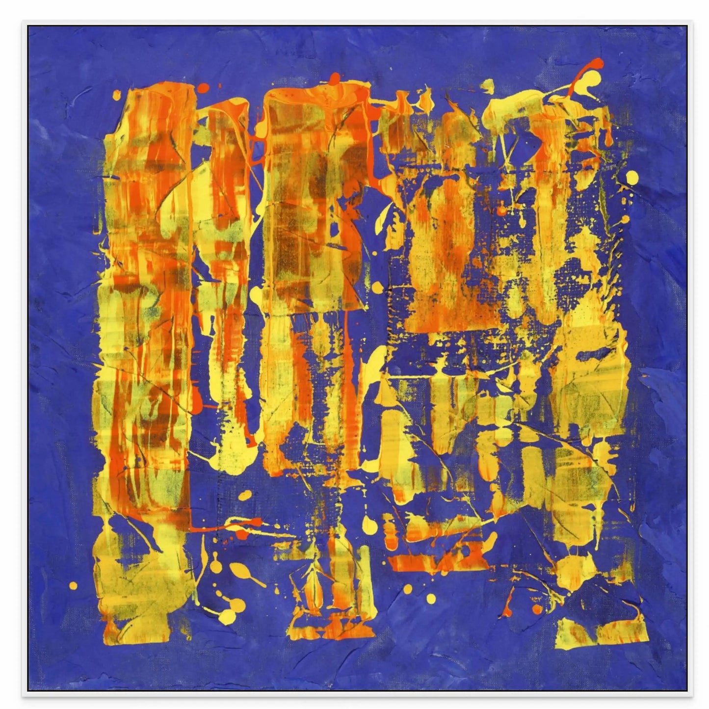 CALM JOY with White Maple Floating Frame