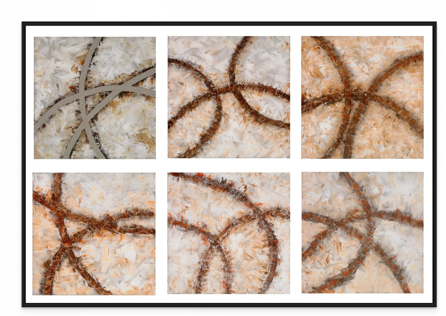 CROSS ROADS OF LIFE I - with Black Oak Floating Frame