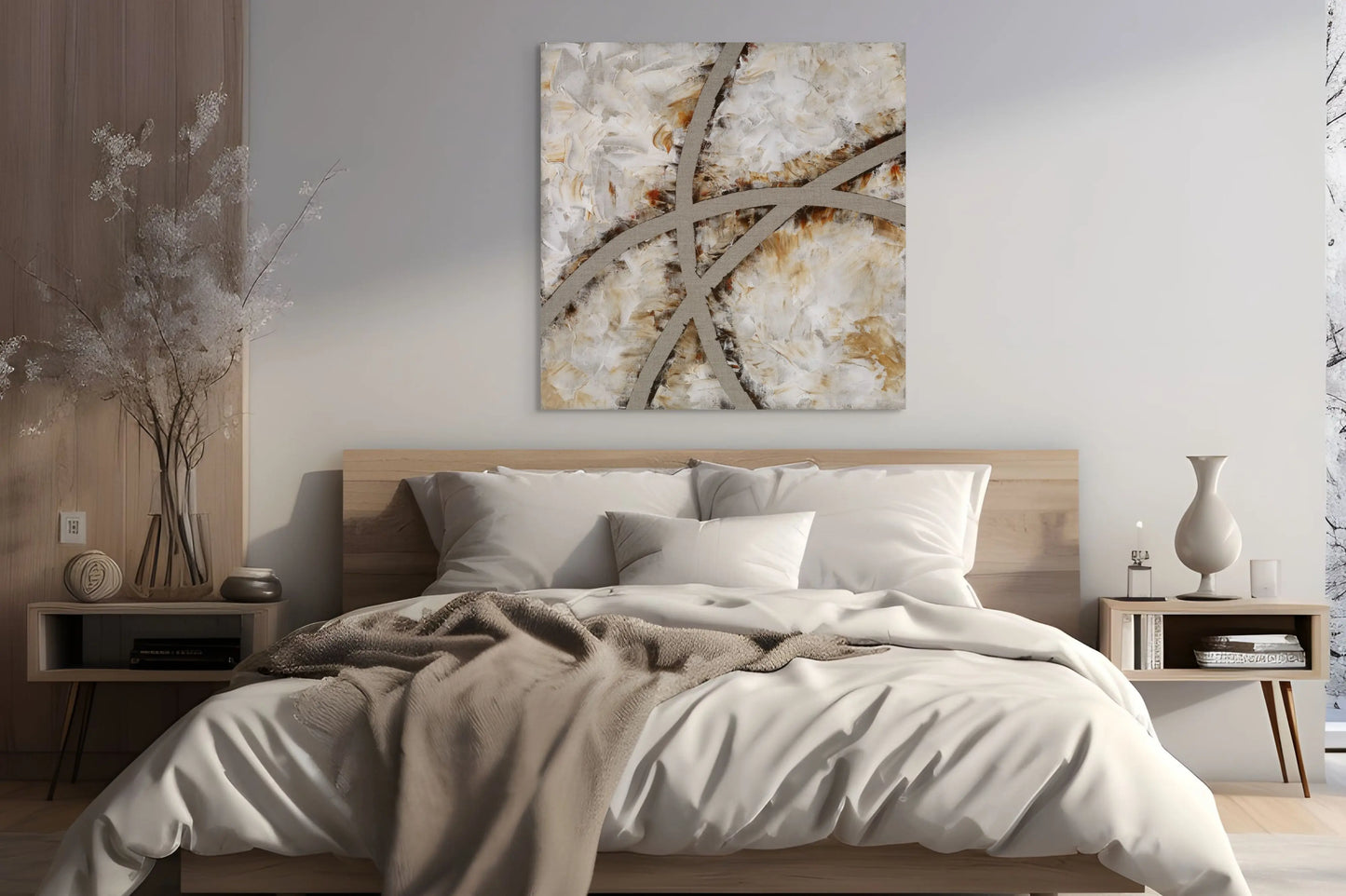 CROSS ROADS OF LIFE I (A) in a Bedroom Mockup