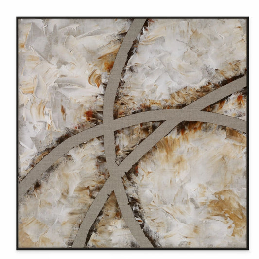 CROSS ROADS OF LIFE I (A) with Black Oak Floating Frame
