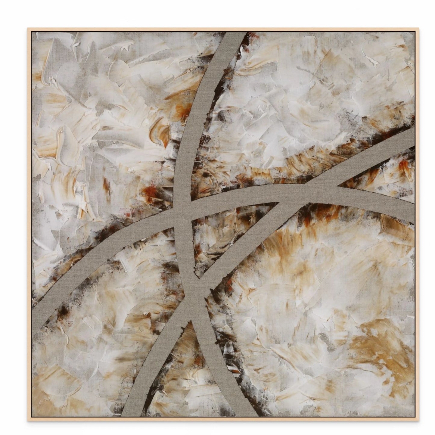 CROSS ROADS OF LIFE I (A) with Natural Maple Floating Frame