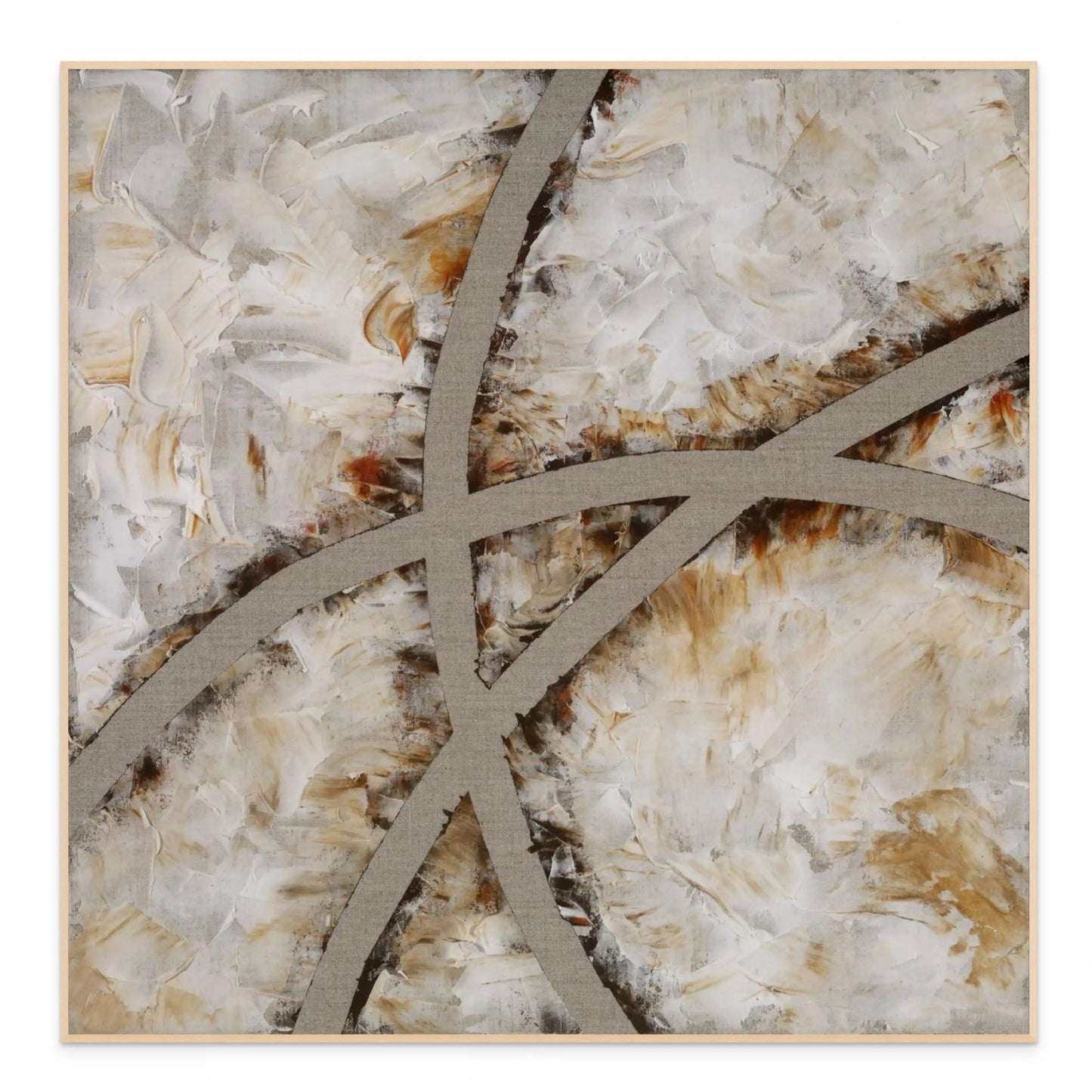 CROSS ROADS OF LIFE I (A) with Natural Maple Floating Frame