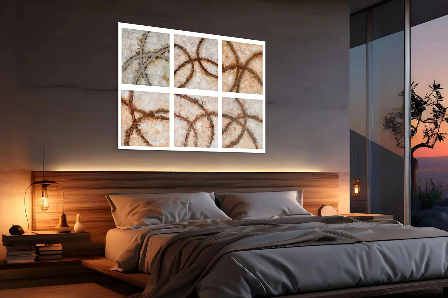 CROSS ROADS OF LIFE I in a Bedroom Mockup