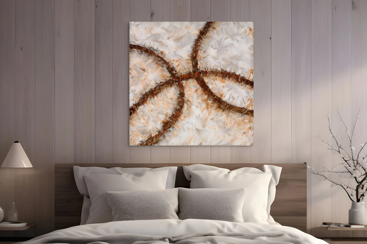 CROSS ROADS OF LIFE I (B) in a Bedroom Mockup