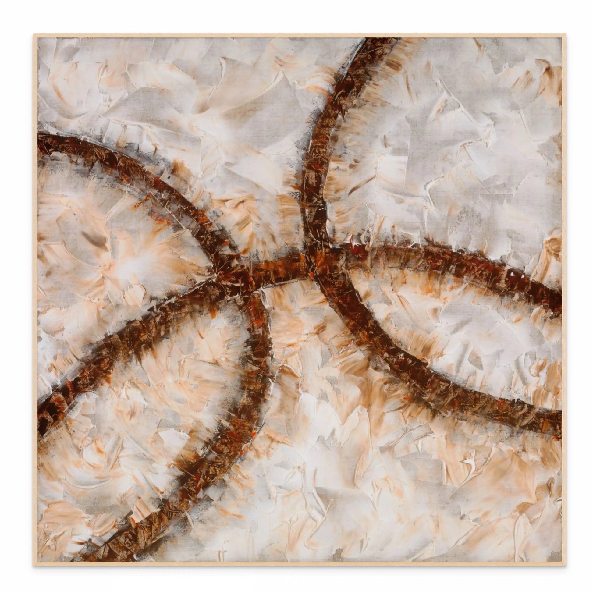 CROSS ROADS OF LIFE I (B) with Natural Maple Floating Frame