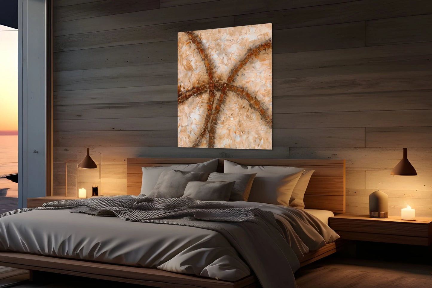 CROSS ROADS OF LIFE I (C) in a Bedroom Mockup