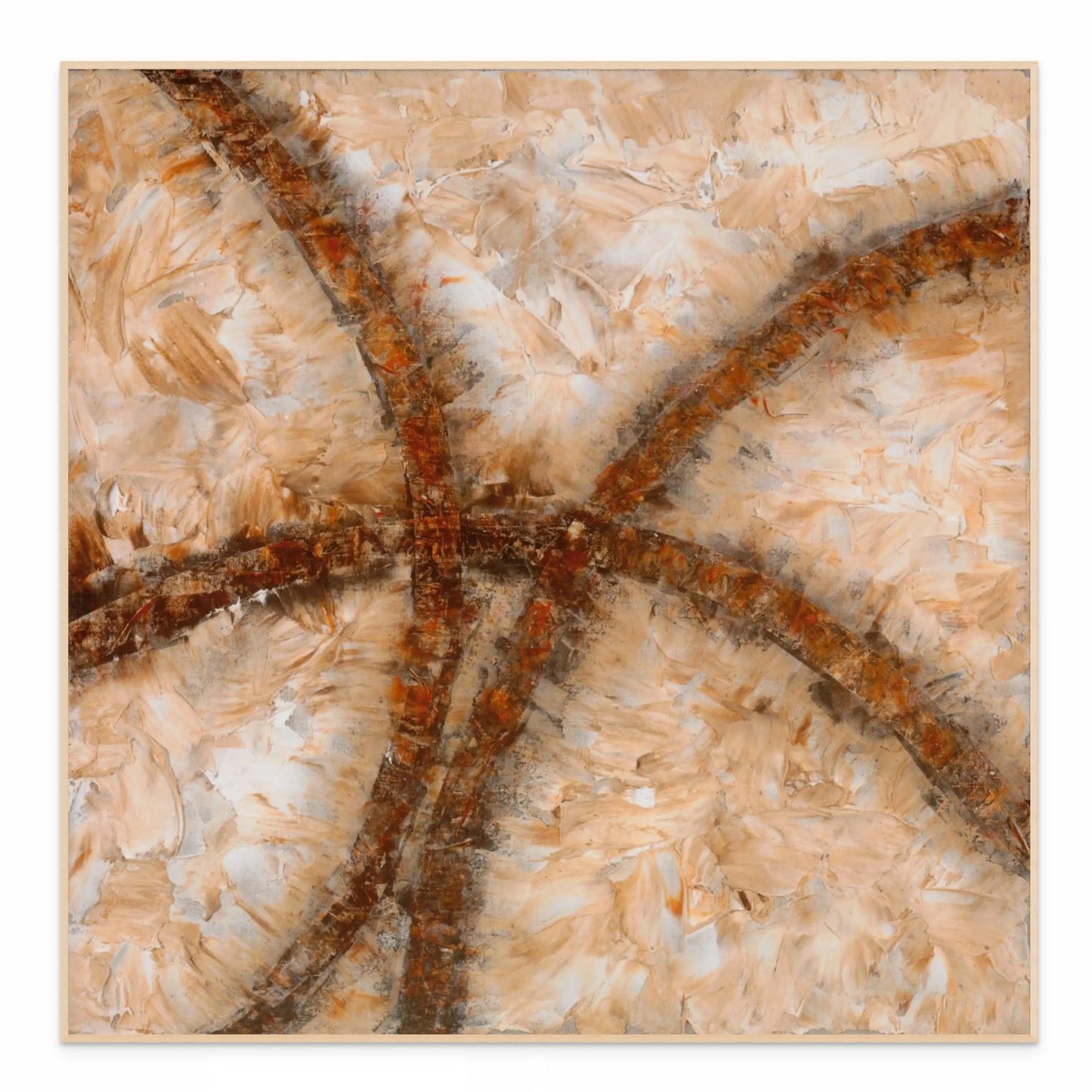 CROSS ROADS OF LIFE I (C) with Natural Maple Floating Frame