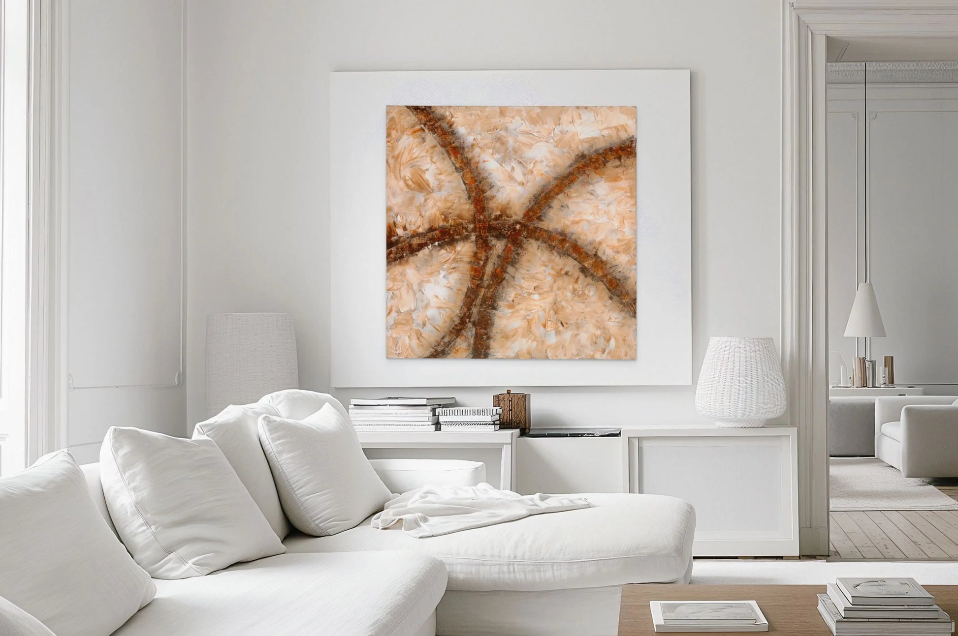 CROSS ROADS OF LIFE I (C) in a White Room Mockup