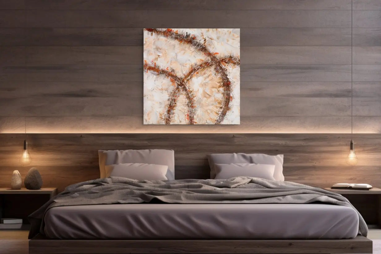 CROSS ROADS OF LIFE I (E) in a Bedroom Mockup