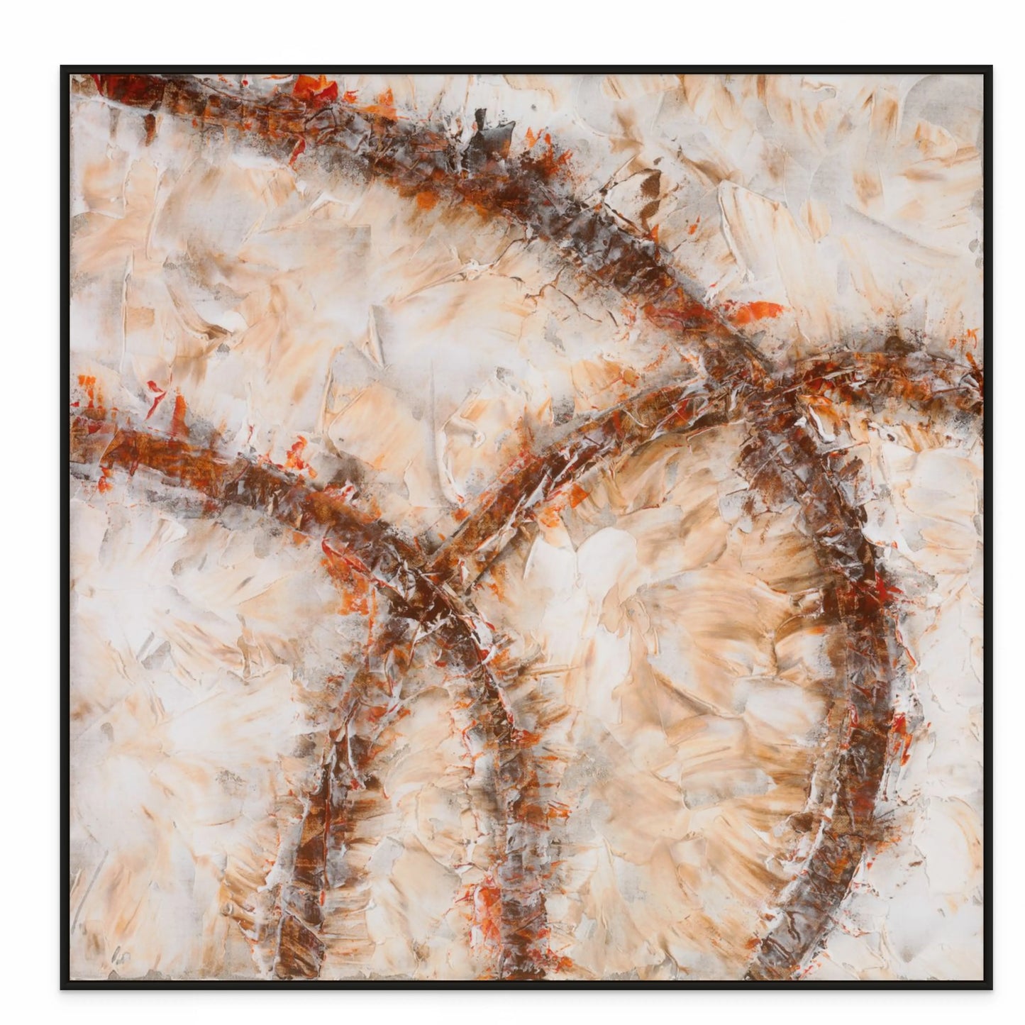 CROSS ROADS OF LIFE I (E) with Black Oak Floating Frame