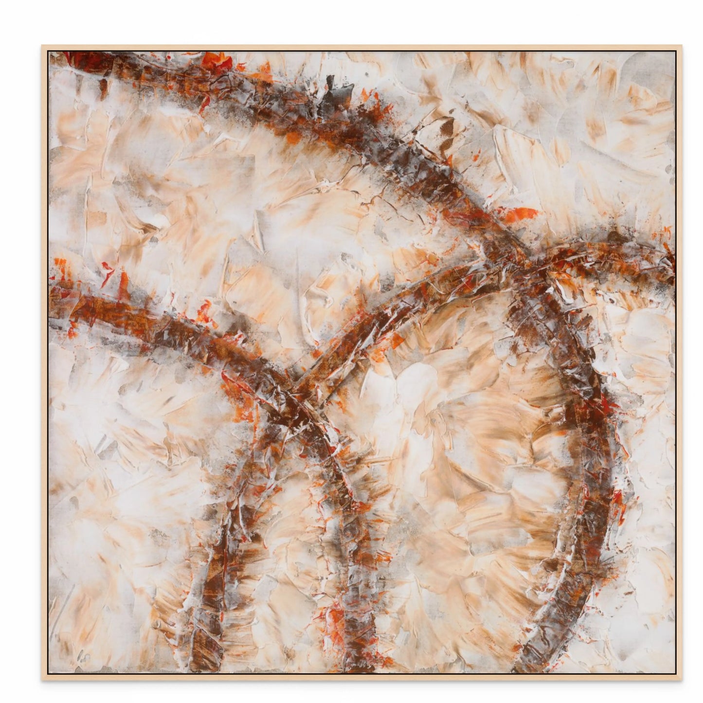 CROSS ROADS OF LIFE I (E) with Natural Maple Floating Frame