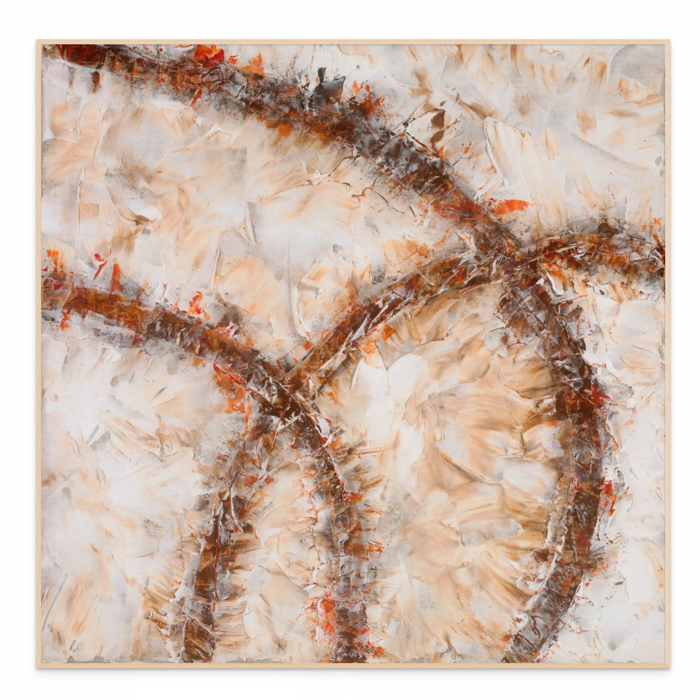 CROSS ROADS OF LIFE I (E) with Natural Maple Floating Frame