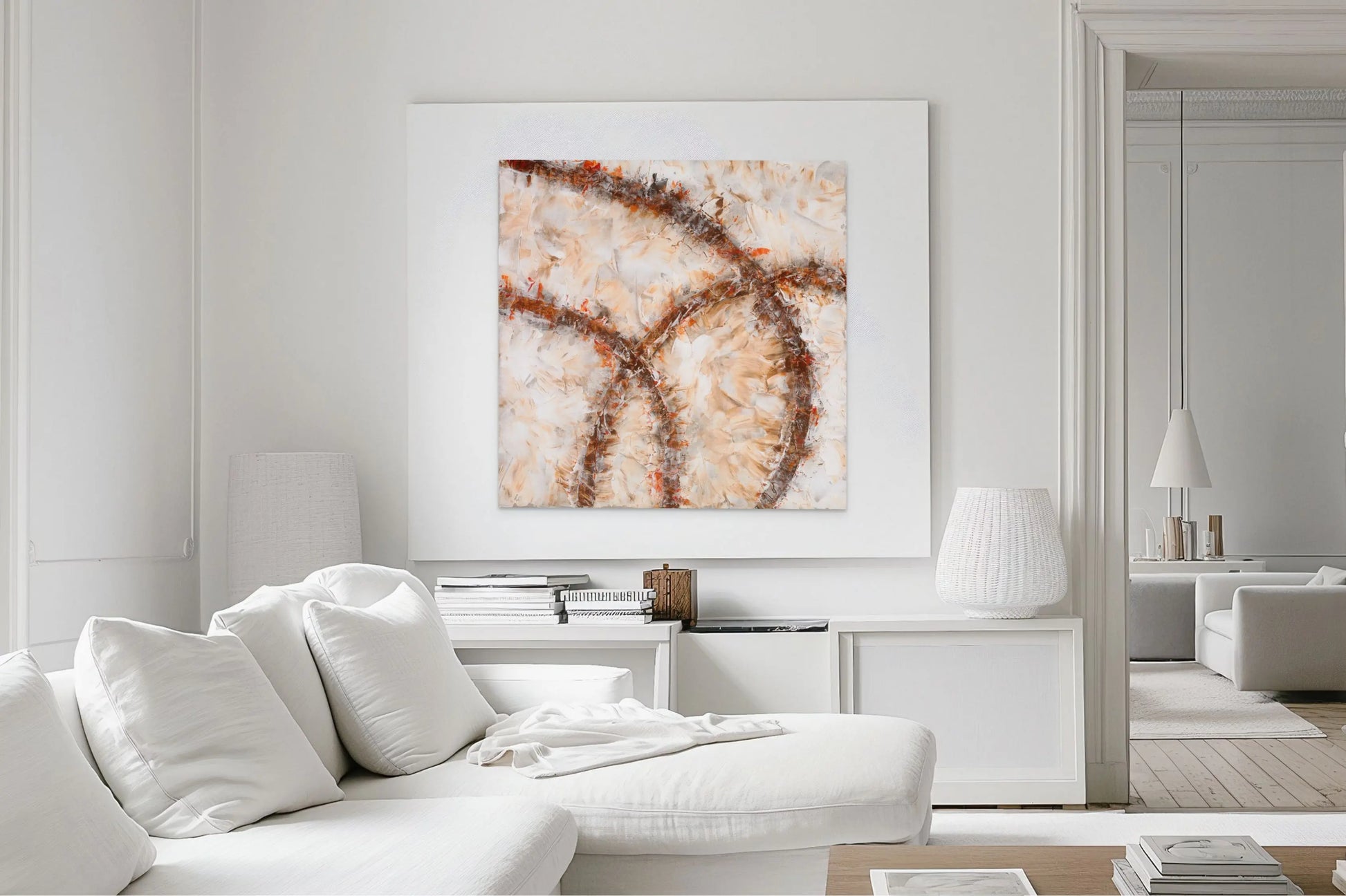 CROSS ROADS OF LIFE I (E) in a White Room Mockup