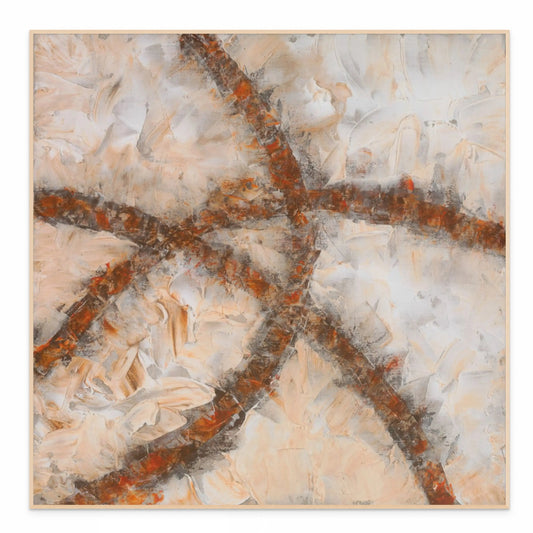 CROSS ROADS OF LIFE I (F) with Natural Maple Floating Frame