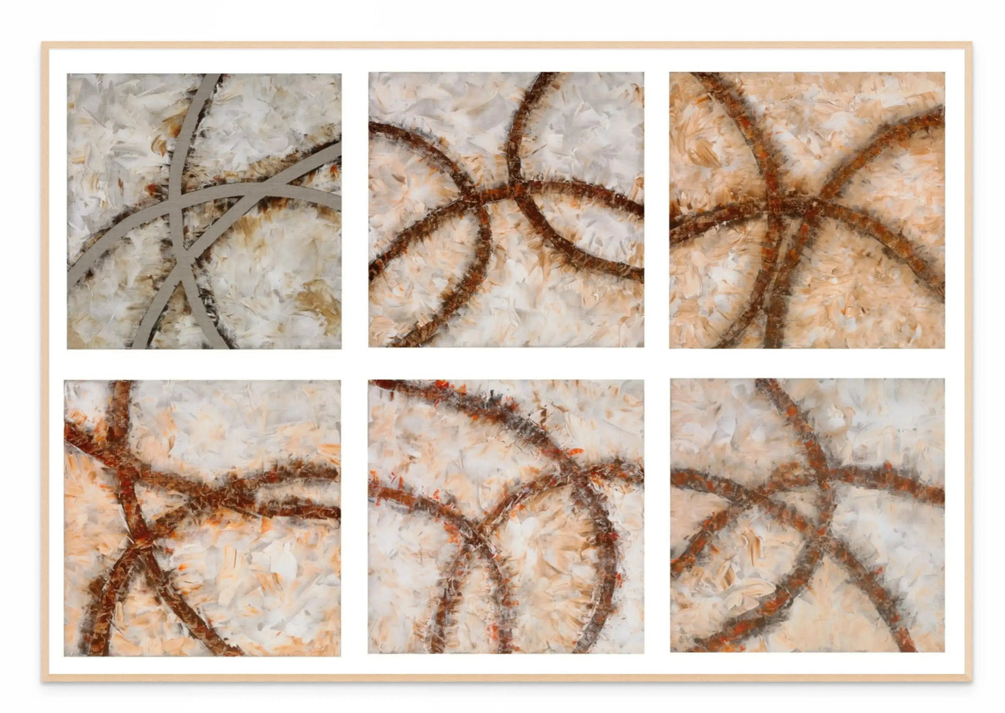 CROSS ROADS OF LIFE I with Natural Maple Floating Frame