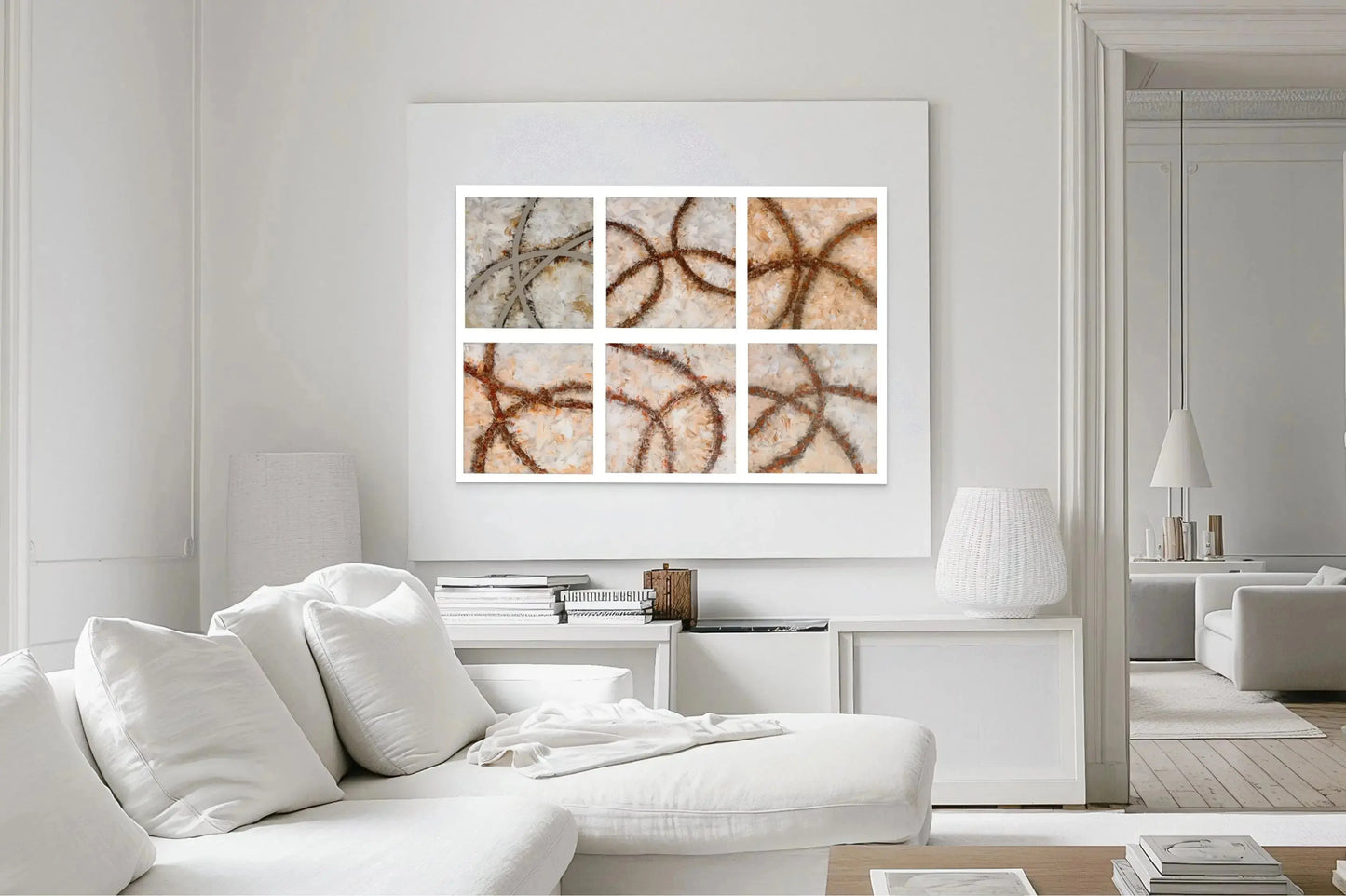 CROSS ROADS OF LIFE I in a White Room Mockup