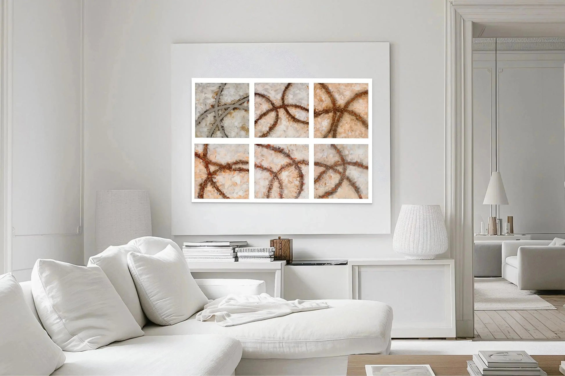 CROSS ROADS OF LIFE I in a White Room Mockup