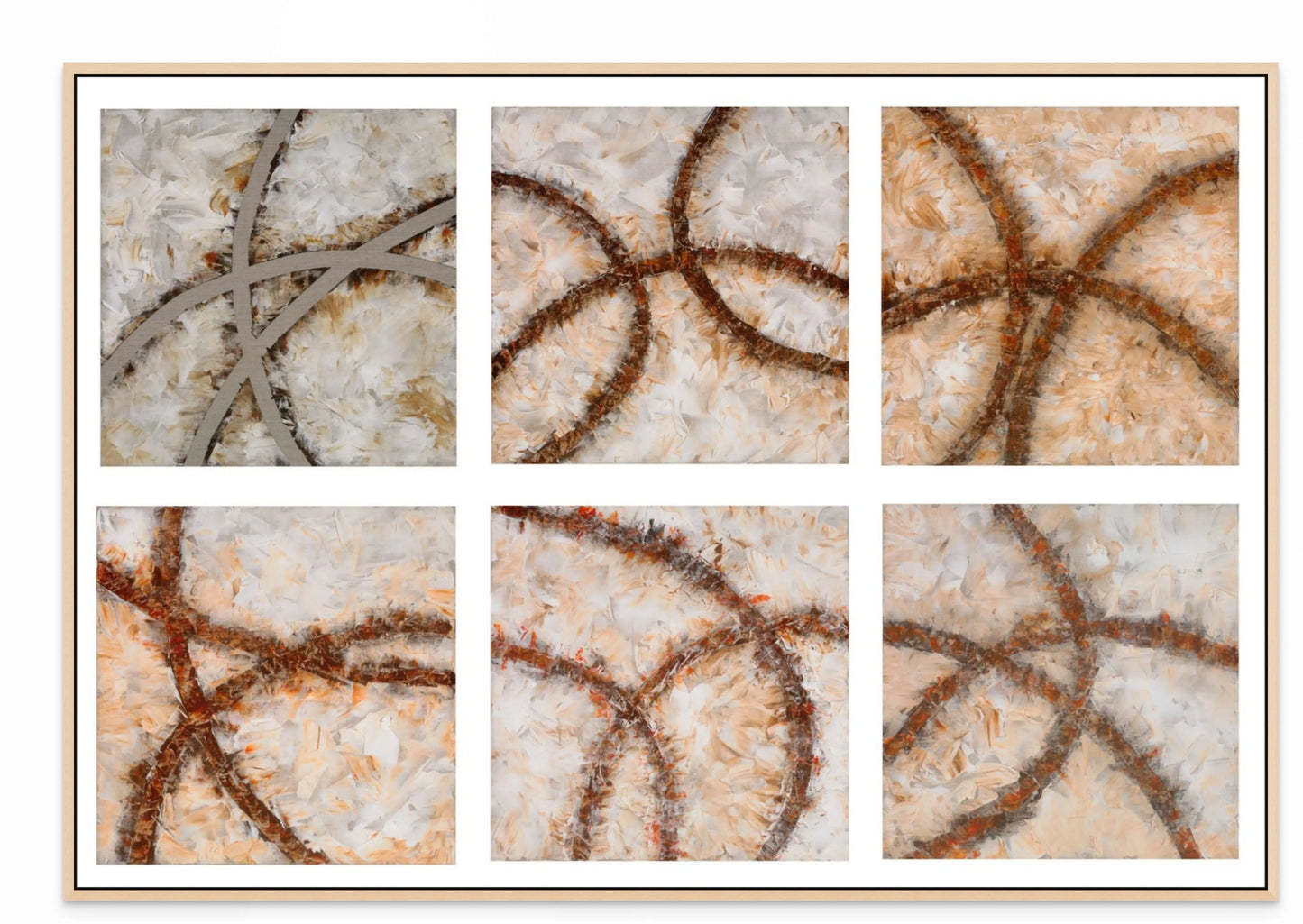 CROSS ROADS OF LIFE I with Natural Maple Floating Frame