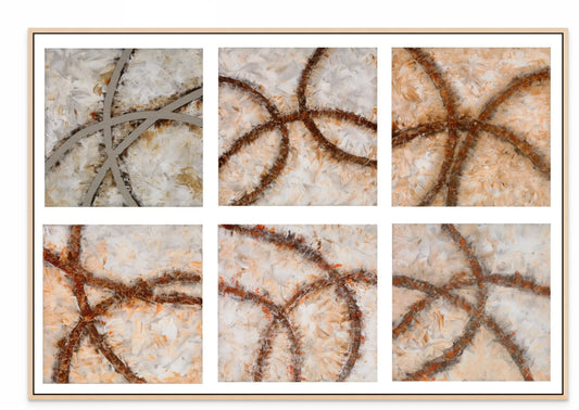 CROSS ROADS OF LIFE I with Natural Maple Floating Frame