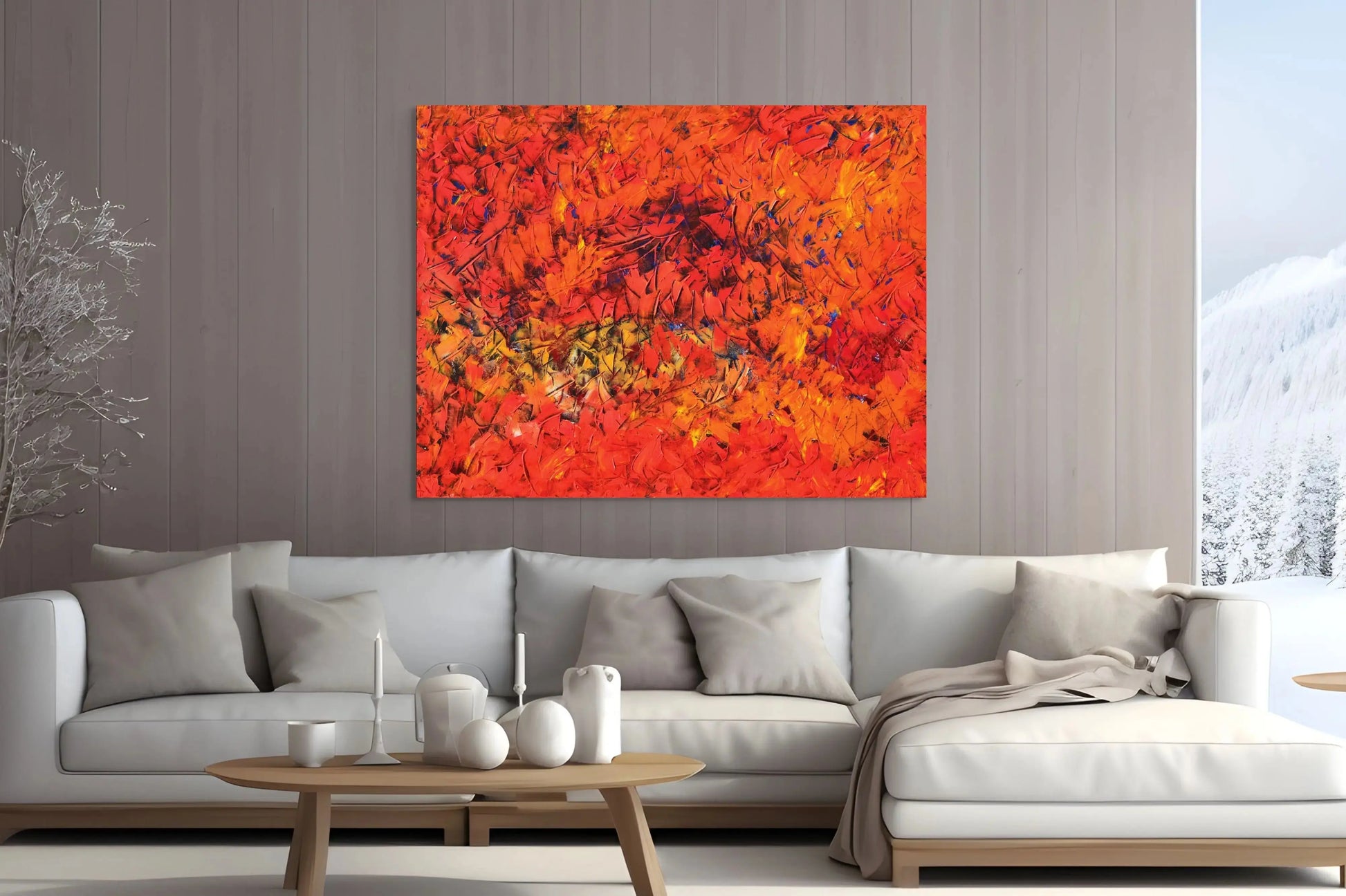 DANCE OF JOY in a Lounge Room Mockup