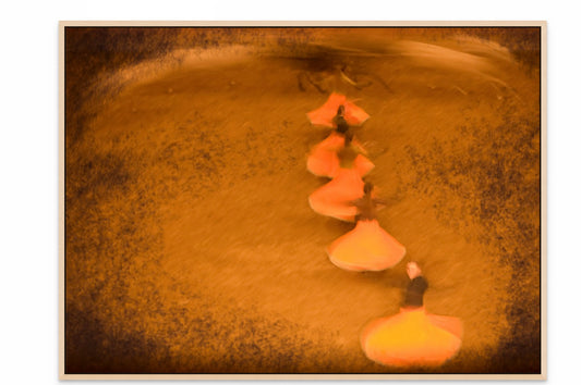 DANCING IN THE DARK with Natural Maple Floating Frame