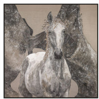 EYE OF THE STORM (L) with Black Oak Floating Frame