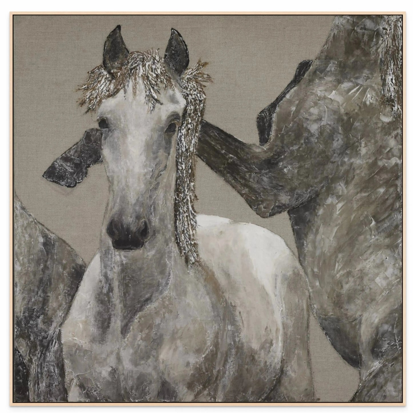 EYE OF THE STORM (R) with Natural Maple Floating Frame