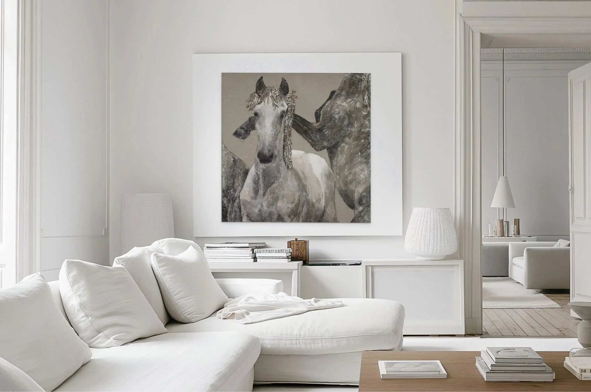 EYE OF THE STORM (R) in a White Room Mockup